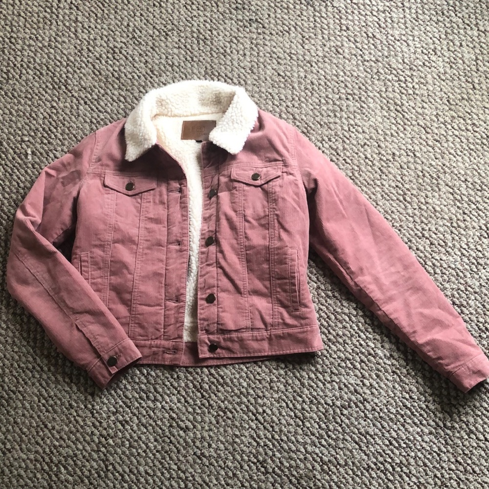 Dusty rose corduroy jacket